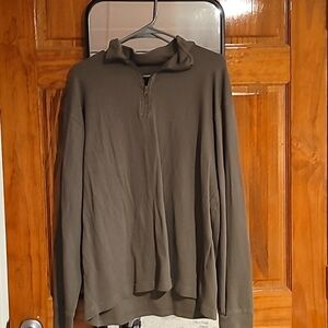 Dusty olive color, old navy half zip-up